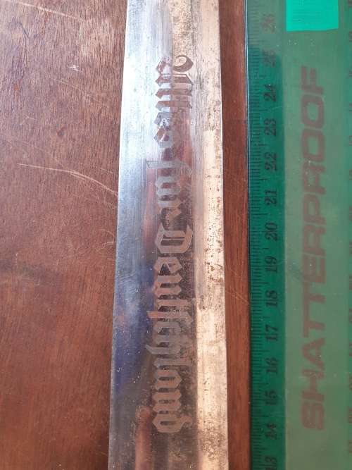 Original German WW II storm troopers officers dagger and scabbard.